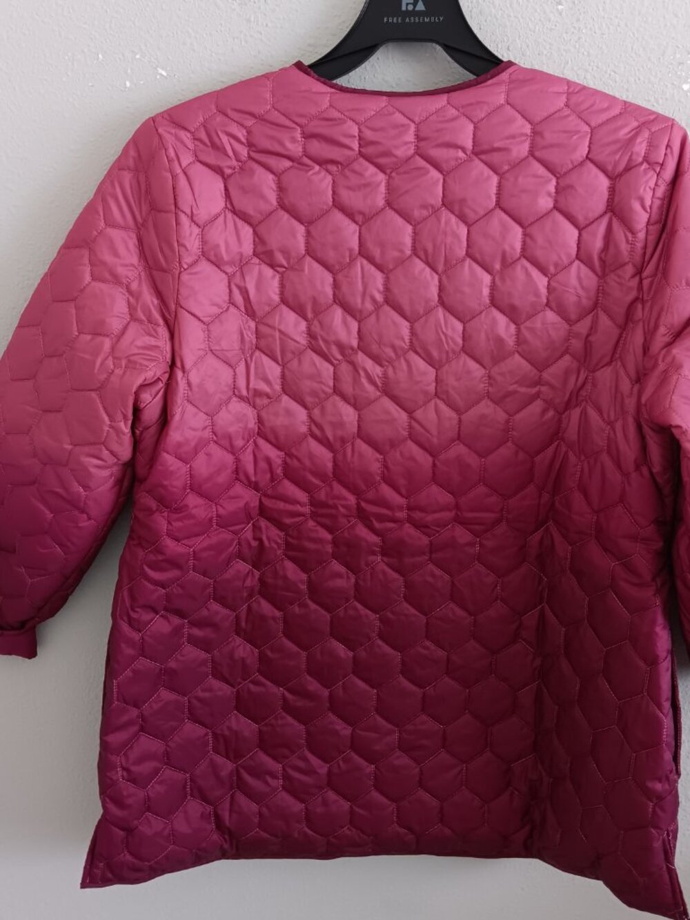 Susan Graver Ombre Padded Jacket with Snap Front, Sz M a656551 - Picture 3 of 5
